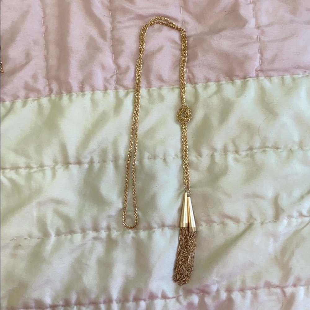 Rose Gold Kendra Scott Lariat Necklace